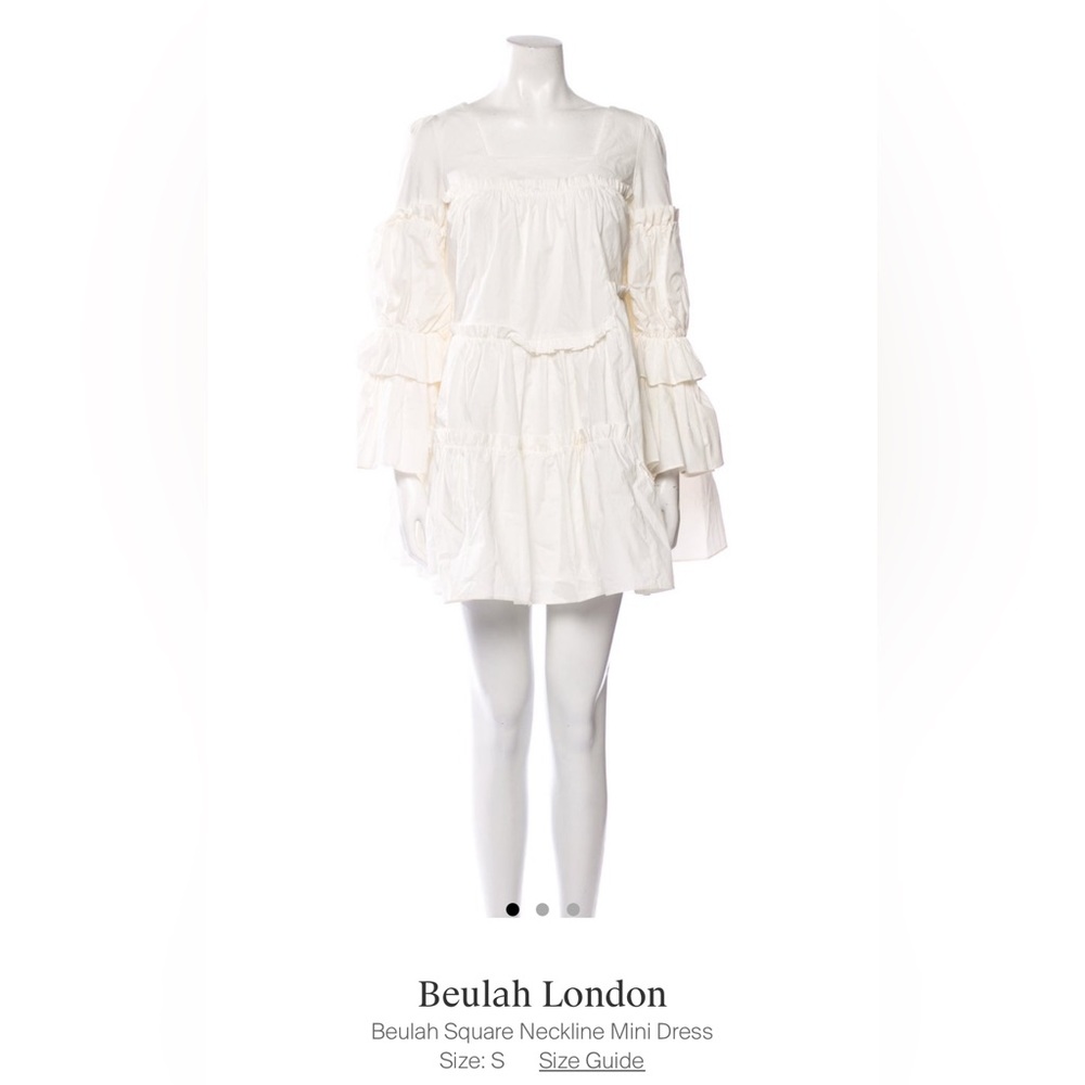 Beulah London white ruffle dress (purchased form the Real Real)
